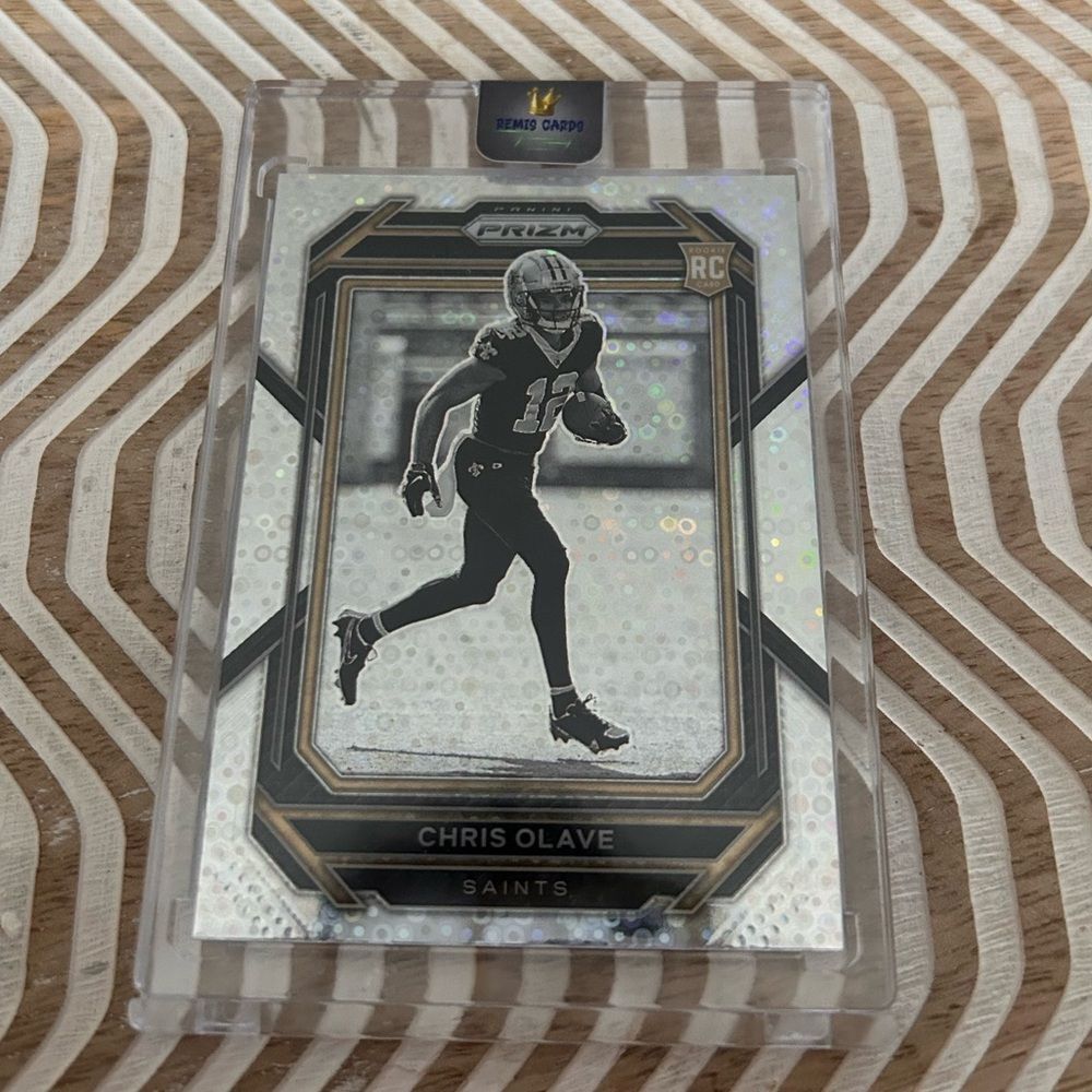 2022 Panini Prizm Chris Olave Rookie Card – New Orleans Saints WR Trading Card